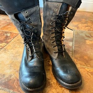 Timberland mid rise zipper boots